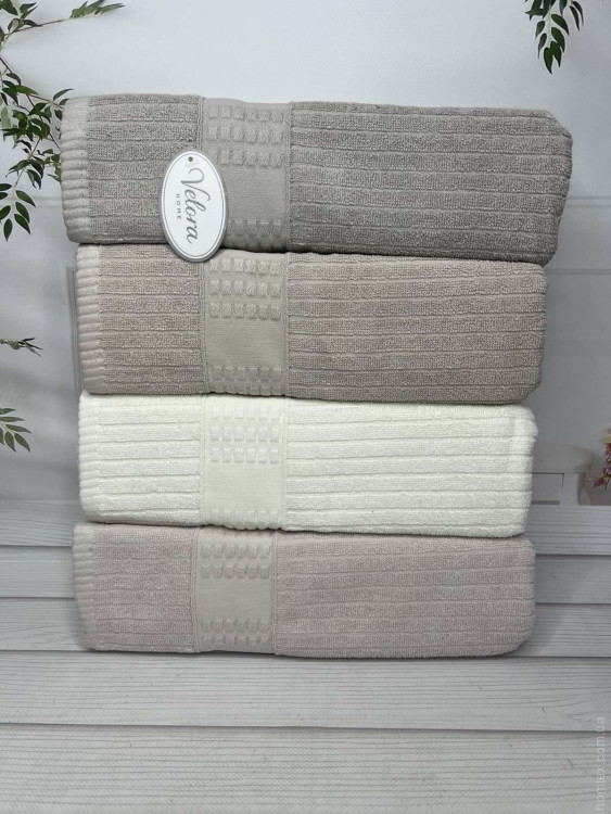 Набор махровых полотенец Velora Home из 4 шт. 70х140 см, модель 8 Набор махровых полотенец Velora Home из 4 шт. 70х140 см, модель 8
