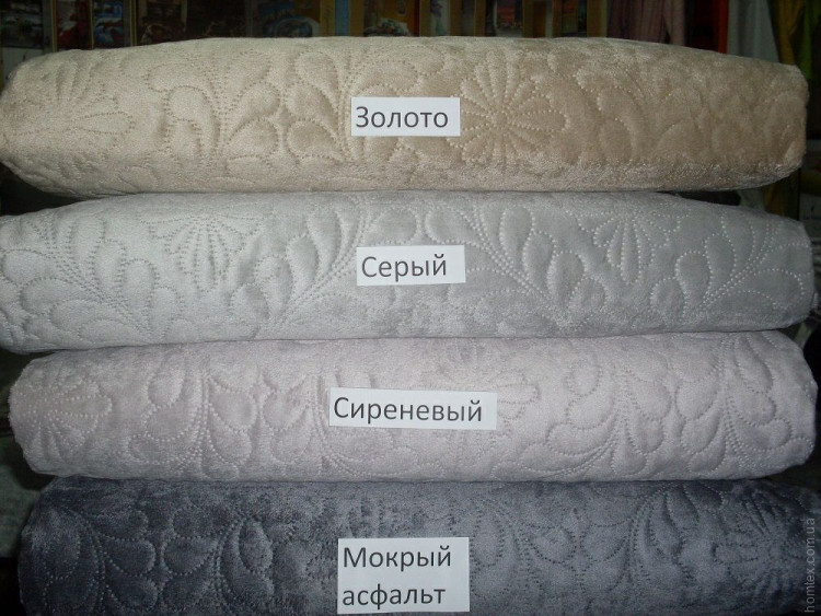 Покрывало Le Vele Velur серое 240x260 см