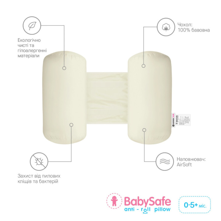 Подушка для детей Sonex BabySafe голубая 58x30x17