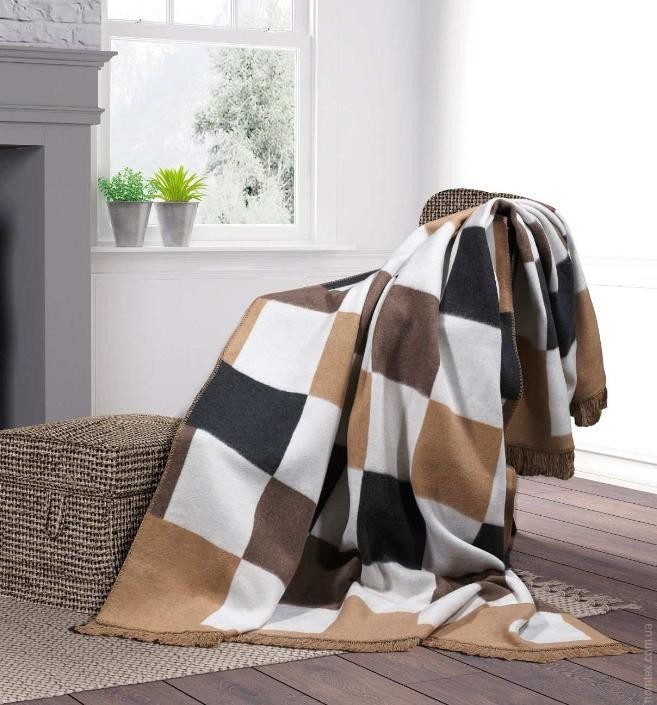 Двосторонній плед бавовняний Moss Home 180x220 см, модель 2