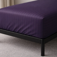 Простынь натяжная U-tek сатин Boston Anthracite Stripe 180x190+30 см