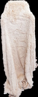 Плед из искусственного меха Liha с длинным ворсом бежевый 210х225 см 
