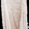 Плед из искусственного меха Liha с длинным ворсом бежевый 210х225 см 