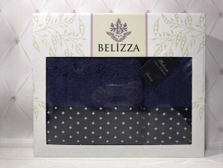 Набор махровых полотенец Belizza из 2 штук 50x90 см+70x140 см, модель 27