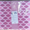 Комплект постельного белья с вафельным покрывалом Ранфорс 200*240 Pike Set (ТМ IPEXI) в сумке, темно-розовый