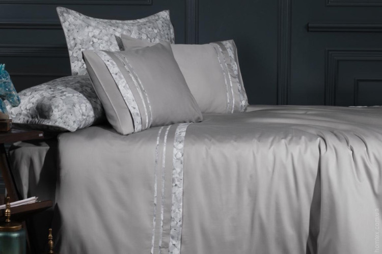 Постільна білизна La Romano Florence ash єгипетський сатин євро максі