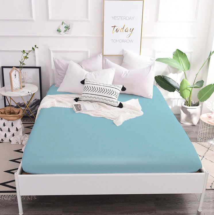 Простынь на резинке Mirson 19-310 Tendril махра 80x160 см. + 25 см