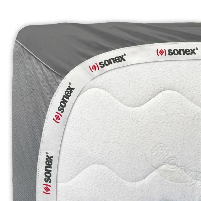 Простынь на резинке Sonex Aero Carbon Grey 200x200 + 25 см 