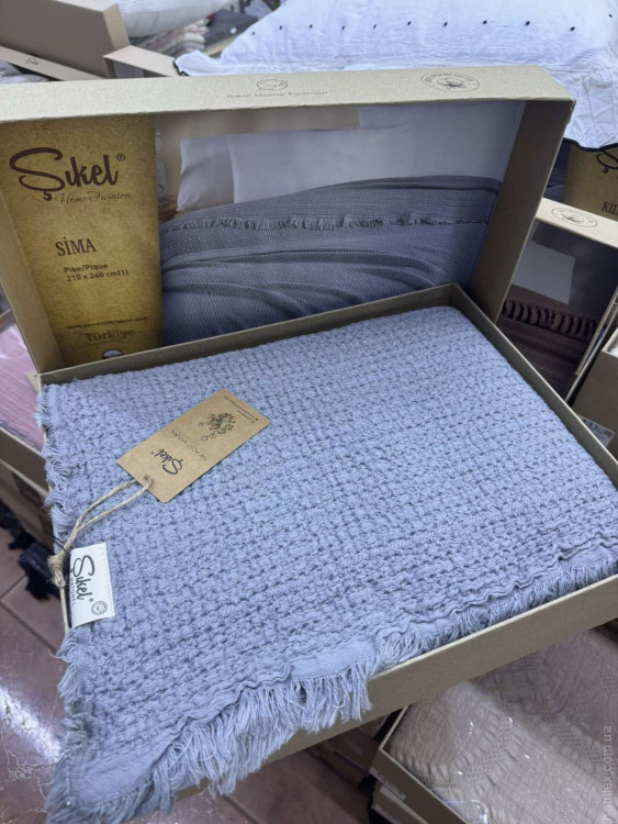 Муслинове покривало Sikel Sima Gri 210x240 см
