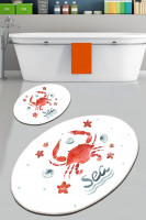 Набор ковриков для ванной Chilai Home CRAB 60x100 см + 50x60 см