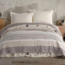 Покрывало хлопковое Moss Home 220x240 см (бежевый с коричневым)