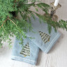 Набор кухонных полотенец Pavia Christmas tree V1 голубой 45x70 см
