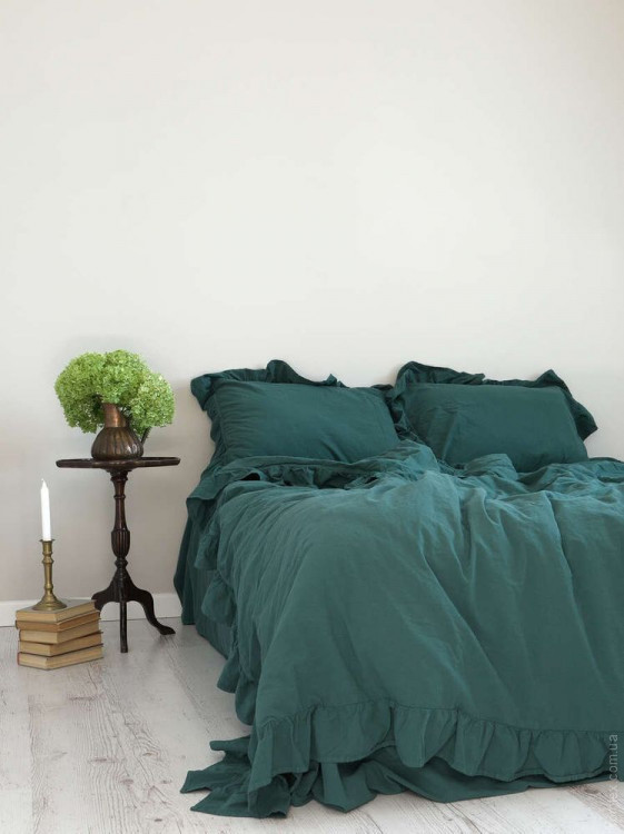 Постельное белье Limasso Dark green Exclusive полуторный