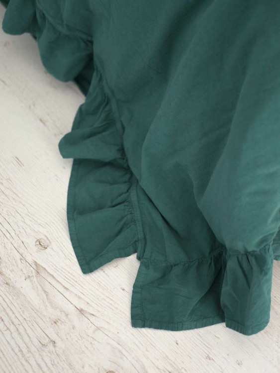 Постільна білизна Limasso Dark green Exclusive полуторний