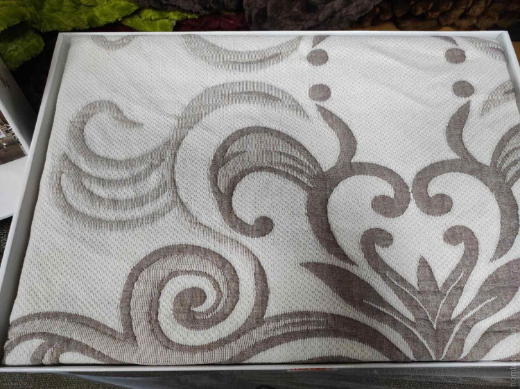 Покрывало хлопковое стёганное My Bed Elif Beige (бежевое) 240x260 см с наволочками