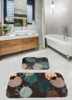 Набор ковриков для ванной комнаты Diva Damla Blue 60x100+50x60 см