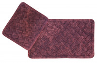 Набор ковриков Arya Hasir бордовый 60x100 см + 60x50 см