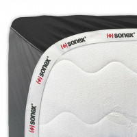 Простынь на резинке Sonex Aero Black Diamond 200x200 + 25 см 