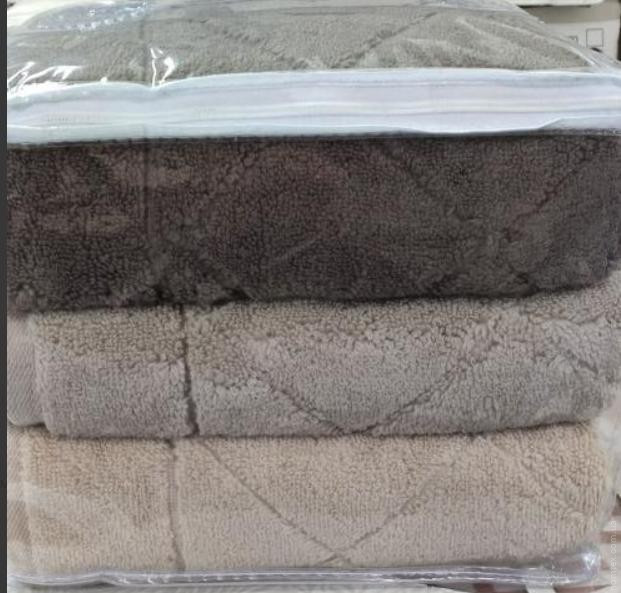 Набір махрових рушників Cestepe Micro Cotton Premium Eva 2 Grup з 3 штук 70х140 см