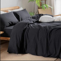 Пододеяльник Almira Mix Вареный Хлопок Премиум Черный 160x220 см 