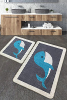 Набір килимків для ванної кімнати Chilai Home DELFINO 60x100 см + 50x60 см