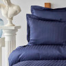 Постельное белье Karaca Home сатин - Charm bold lacivert синее полуторный