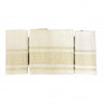 Набор махровых полотенец Gold Soft Life Версаче из 3 шт. 50х90 см и 70х140 см кремовый