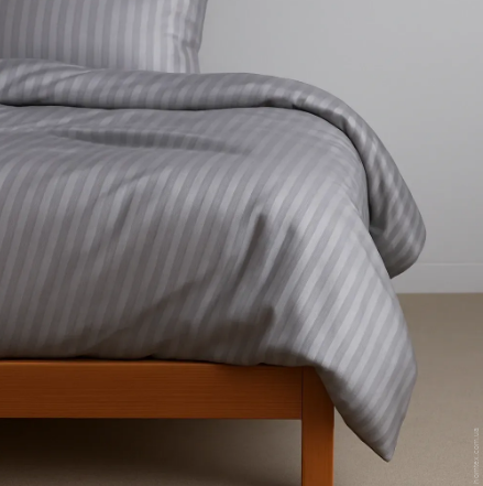 Пододеяльник U-tek Сатин Boston Soft Grey Stripe 220х240 см