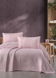 Покрывало стеганое Аltinbasak Glimmer rosette 240x260 см с наволочками