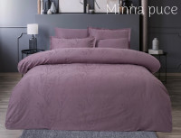 Постельное белье Altinbasak сатин жаккард Delux Minna marble евро