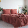 Набор простынь La Modno 240x260 см с наволочками 50х70 см Stonewashed Elegant Terracotta