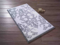 Коврик для ванной Confetti Shabby Damask Gri 50x57 см