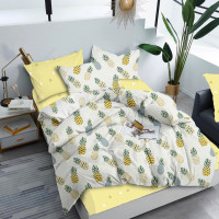 Постельное белье Zastelli бязь Ананасы двуспальный