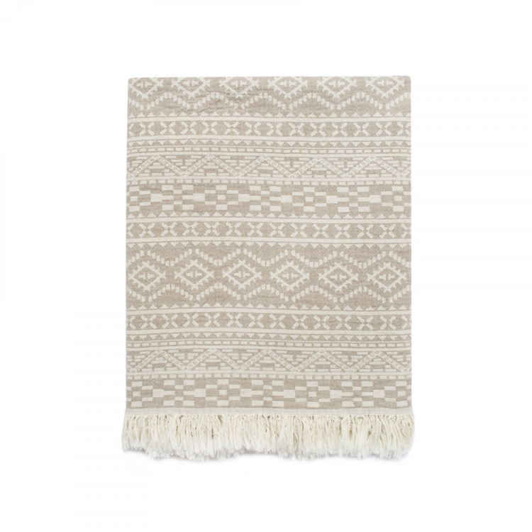 Полотенце Barine Pestemal Nordic beige бежевый 90x160 см