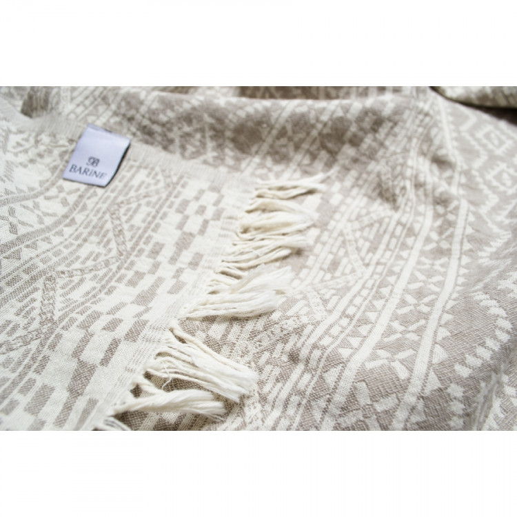 Полотенце Barine Pestemal Nordic beige бежевый 90x160 см