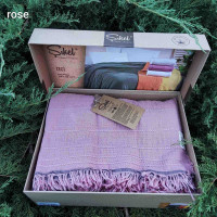 Муслинове покривало Sikel Izgi rose 210x240 см 