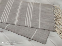 Полотенце By Ido Peshtemal Linen Grey 90x180 см