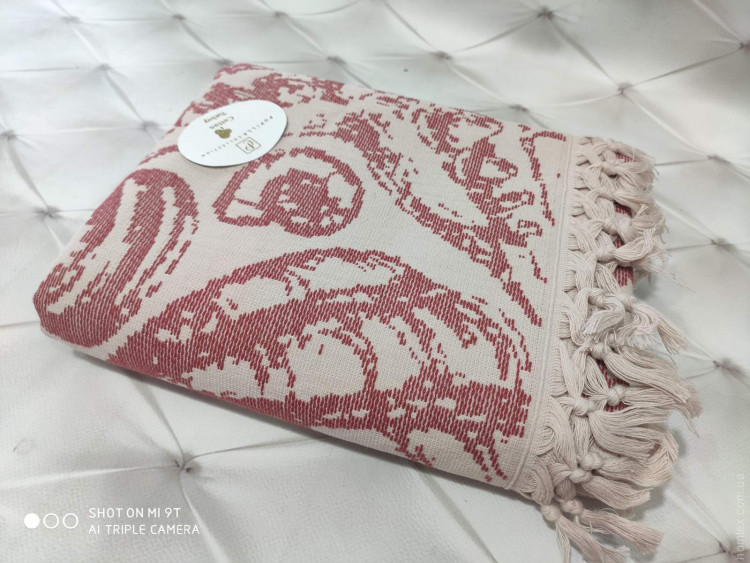 Пляжное полотенце Pupilla Lagun pink Peshtemal 90x170 см