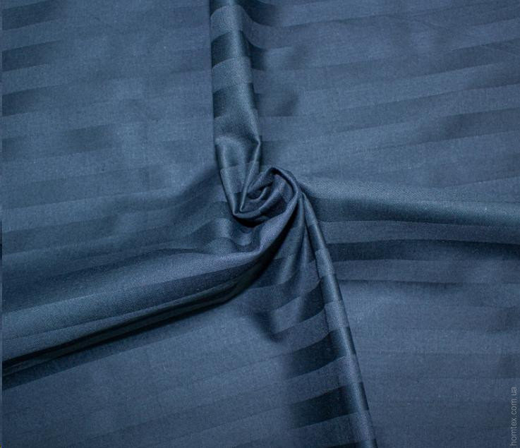 Наволочка Mirson Satin Stripe 30-0021 Dark Blue 50x70 см сатиновая