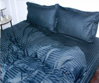 Наволочка Mirson Satin Stripe 30-0021 Dark Blue 50x70 см сатиновая Наволочка Mirson Satin Stripe 30-0021 Dark Blue 50x70 см сатиновая