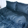 Наволочка Mirson Satin Stripe 30-0021 Dark Blue 50x70 см сатиновая