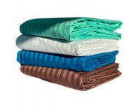 Простынь сатиновая Arya Elmira Бирюзовая на резинке 180x200+25 см