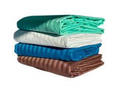 Простынь сатиновая Arya Elmira Бирюзовая на резинке 180x200+25 см