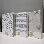 Простынь на резинке c наволочками из фланели Cotton Collection 160х200 см + 25 см, в ассортименте модель 6