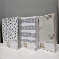 Простирадло на резинці з наволочками з фланелі Cotton Collection 160х200 см + 25 см, в асортименті модель 6