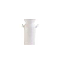 Декоративная ваза Barine Metal Milk Can White S