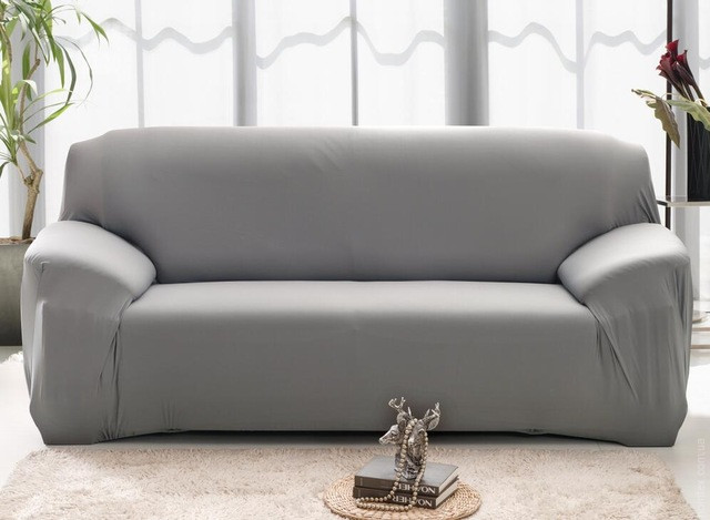 Чехол на двухместный диван HomyTex Серый