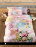 Постельное белье First Choice Rainbow 3D satin полуторный