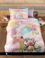 Постільна білизна First Choice Rainbow 3D satin полуторний