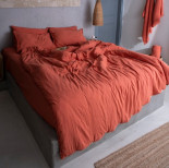 Постельное белье Buldans Burumcuk dusky red темно-красный евро